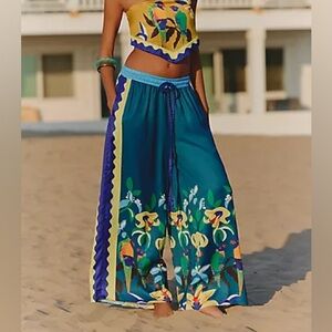 Celandine x Claire Colin Wide-Leg Drawstring Pants